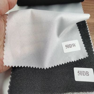 Υφασματικές ενδυμασίες Fusing Interlinings Linings GAOXIN Fusible Woven Polyester 40gsm /-2g Custom Width